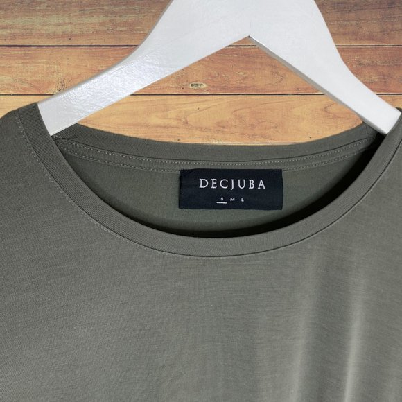 Decjuba Long Sleeve Khaki Green Top - Picture 4 of 6